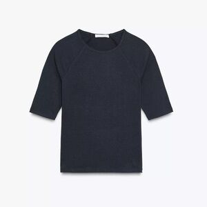 Zara BROWN Short Sleeve Top